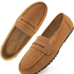 Ecetana Woman Loafers Casual Slip on Penny Moccasins Flats for Walking Business